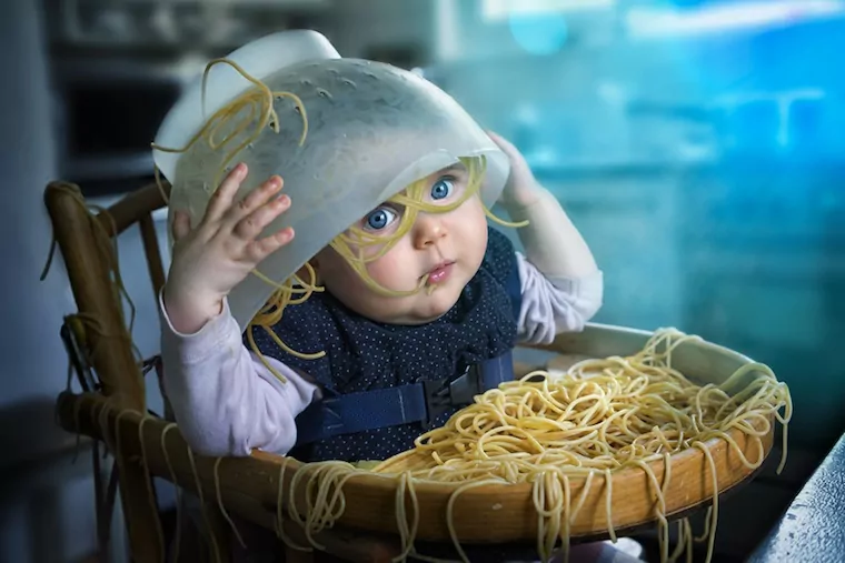 Spaghetti für Kinder