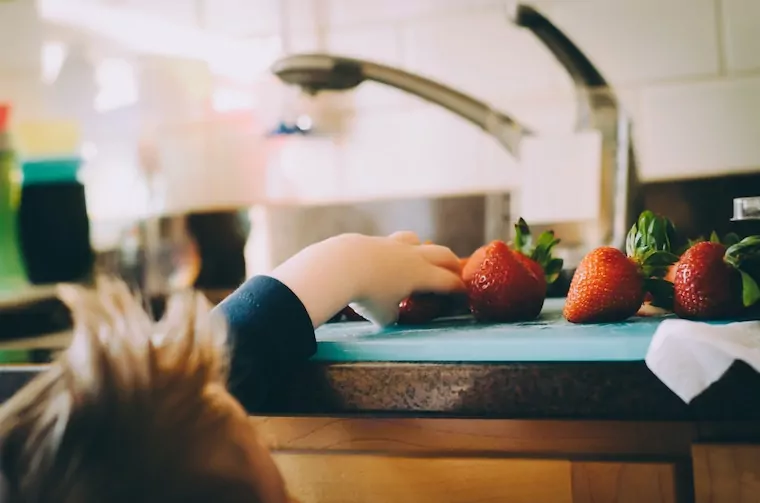 Erdbeeren für Kleinkinder